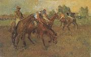 Edgar Degas Before the race Spain oil painting reproduction